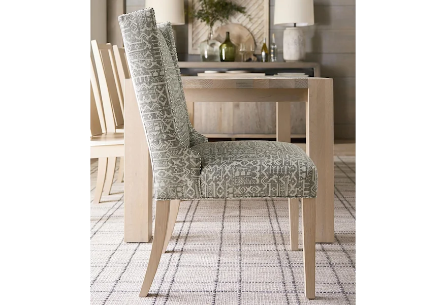 Brooke Wing Back Side Chair by Bassett at Esprit Decor Home Furnishings